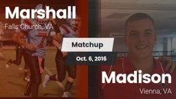 Matchup: Marshall  vs. Madison  2016