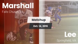 Matchup: Marshall  vs. Lee  2016