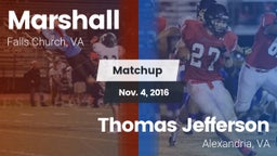 Matchup: Marshall  vs. Thomas Jefferson  2016