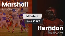 Matchup: Marshall  vs. Herndon  2017