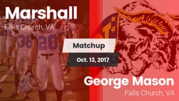 Matchup: Marshall  vs. George Mason  2017