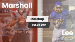 Matchup: Marshall  vs. Lee  2017
