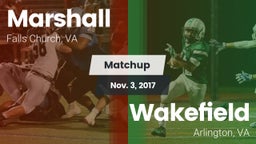 Matchup: Marshall  vs. Wakefield  2017