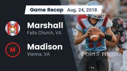 Recap: Marshall  vs. Madison  2018