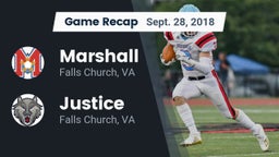 Recap: Marshall  vs. Justice  2018