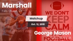 Matchup: Marshall  vs. George Mason  2018
