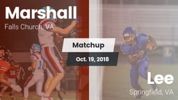 Matchup: Marshall  vs. Lee  2018