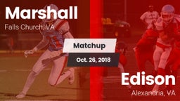 Matchup: Marshall  vs. Edison  2018