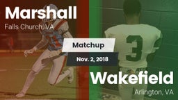 Matchup: Marshall  vs. Wakefield  2018