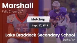 Matchup: Marshall  vs. Lake Braddock Secondary School 2019