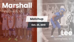 Matchup: Marshall  vs. Lee  2019