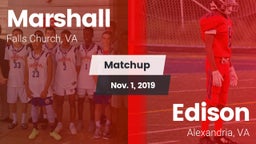 Matchup: Marshall  vs. Edison  2019