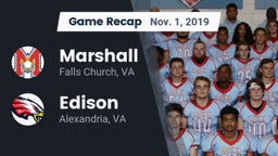 Recap: Marshall  vs. Edison  2019
