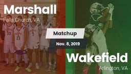 Matchup: Marshall  vs. Wakefield  2019