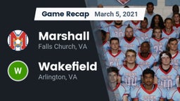 Recap: Marshall  vs. Wakefield  2021