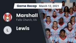 Recap: Marshall  vs. Lewis  2021