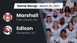 Recap: Marshall  vs. Edison  2021