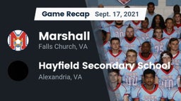Recap: Marshall  vs. Hayfield Secondary School 2021