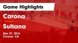 Corona  vs Sultana  Game Highlights - Dec 27, 2016