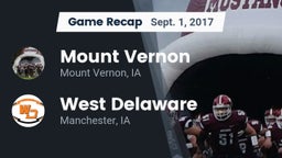 Recap: Mount Vernon  vs. West Delaware  2017