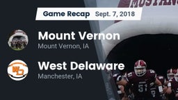 Recap: Mount Vernon  vs. West Delaware  2018