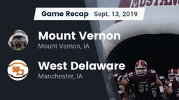 Recap: Mount Vernon  vs. West Delaware  2019