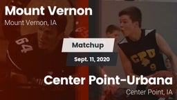 Matchup: Mount Vernon High vs. Center Point-Urbana  2020