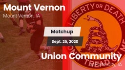 Matchup: Mount Vernon High vs. Union Community  2020