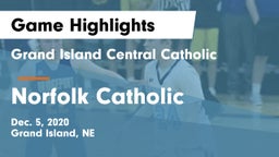 Grand Island Central Catholic vs Norfolk Catholic Game Highlights - Dec. 5, 2020