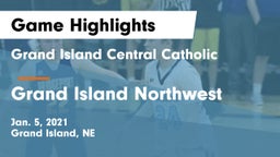 Grand Island Central Catholic vs Grand Island Northwest  Game Highlights - Jan. 5, 2021