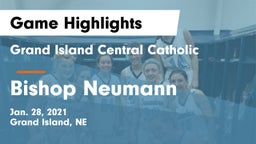 Grand Island Central Catholic vs Bishop Neumann  Game Highlights - Jan. 28, 2021
