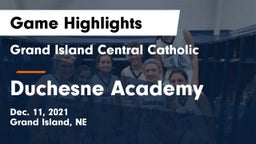 Grand Island Central Catholic vs Duchesne Academy Game Highlights - Dec. 11, 2021