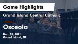 Grand Island Central Catholic vs Osceola  Game Highlights - Dec. 28, 2021