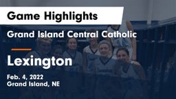 Grand Island Central Catholic vs Lexington  Game Highlights - Feb. 4, 2022