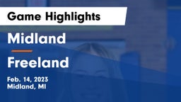 Midland  vs Freeland  Game Highlights - Feb. 14, 2023
