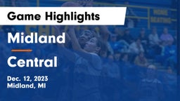 Midland  vs Central  Game Highlights - Dec. 12, 2023