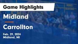 Midland  vs Carrollton  Game Highlights - Feb. 29, 2024