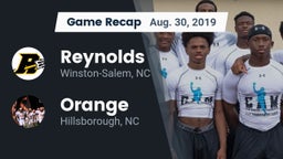 Recap: Reynolds  vs. Orange  2019
