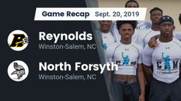 Recap: Reynolds  vs. North Forsyth  2019