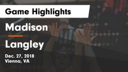 Madison  vs Langley  Game Highlights - Dec. 27, 2018