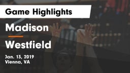 Madison  vs Westfield  Game Highlights - Jan. 13, 2019