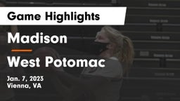 Madison  vs West Potomac  Game Highlights - Jan. 7, 2023