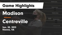 Madison  vs Centreville  Game Highlights - Jan. 30, 2023