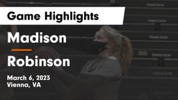 Madison  vs Robinson  Game Highlights - March 6, 2023