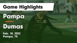 Pampa  vs Dumas  Game Highlights - Feb. 18, 2022