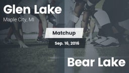 Matchup: Glen Lake High vs. Bear Lake 2016