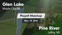 Matchup: Glen Lake High vs. Pine River  2016