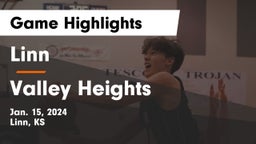 Linn  vs Valley Heights  Game Highlights - Jan. 15, 2024