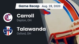 Recap: Carroll  vs. Talawanda  2020