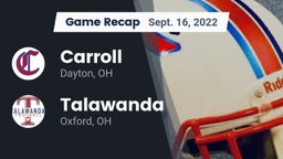 Recap: Carroll  vs. Talawanda  2022
